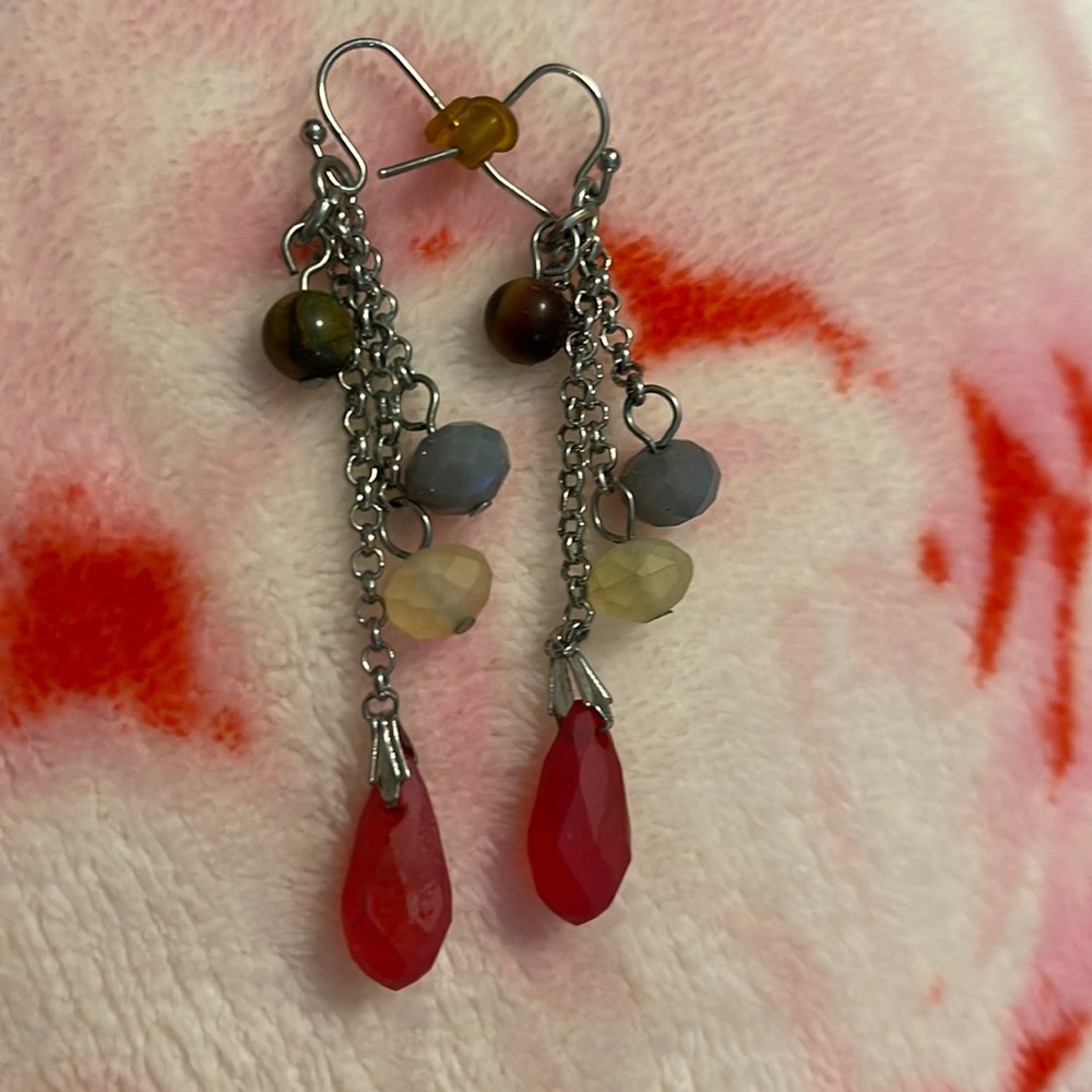 Cute beaded dangle earrings